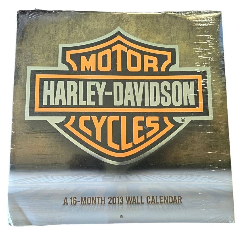 Harley-Davidson Vintage Calendar 16 month 2013 Bike Pictures NIB